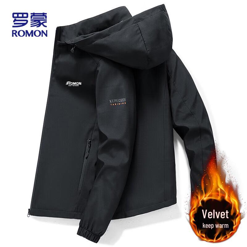 ROMON Men's Hooded Casual Jacket MK55