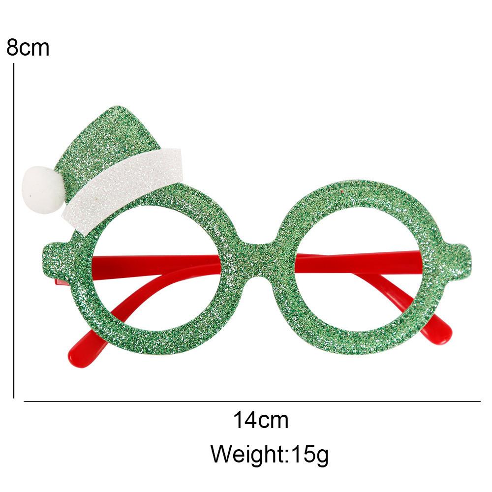 Christmas Santa Whimsical Glasses In Cartoon Style Perfect For Holiday Celebrations