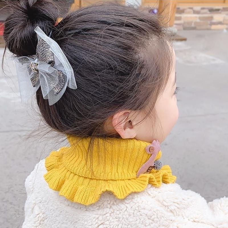 Frühling Herbst Kinder Halstuch Einfarbig Kinder Strickwolle O-Ring Halskragen Junge Mädchen Outdoor Schutz Winter Warm Babyschal