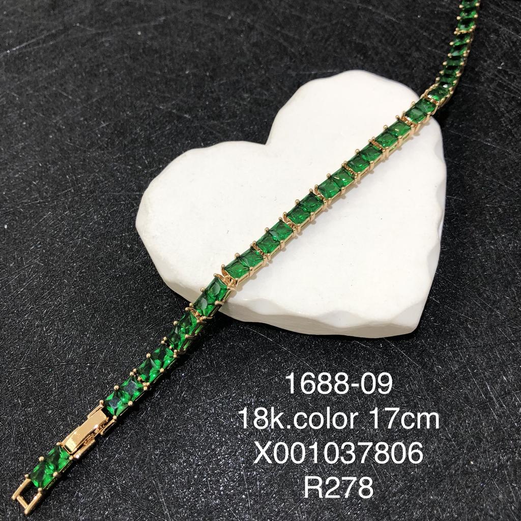 XUPING Jewelry Iced Out Synthetic CZ Colorful Gemstone Artificial Stone Clasp Gold Color Plated Pink Women Heart Tennis Bracelet