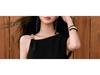 Pre-Sale Micro-Elastic Twill Dress with Metal Inlay and Asymmetric Ruched Waist