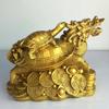 Dragon Head Mother and Child Turtle Yuanbao Money Ornament Copper Craft