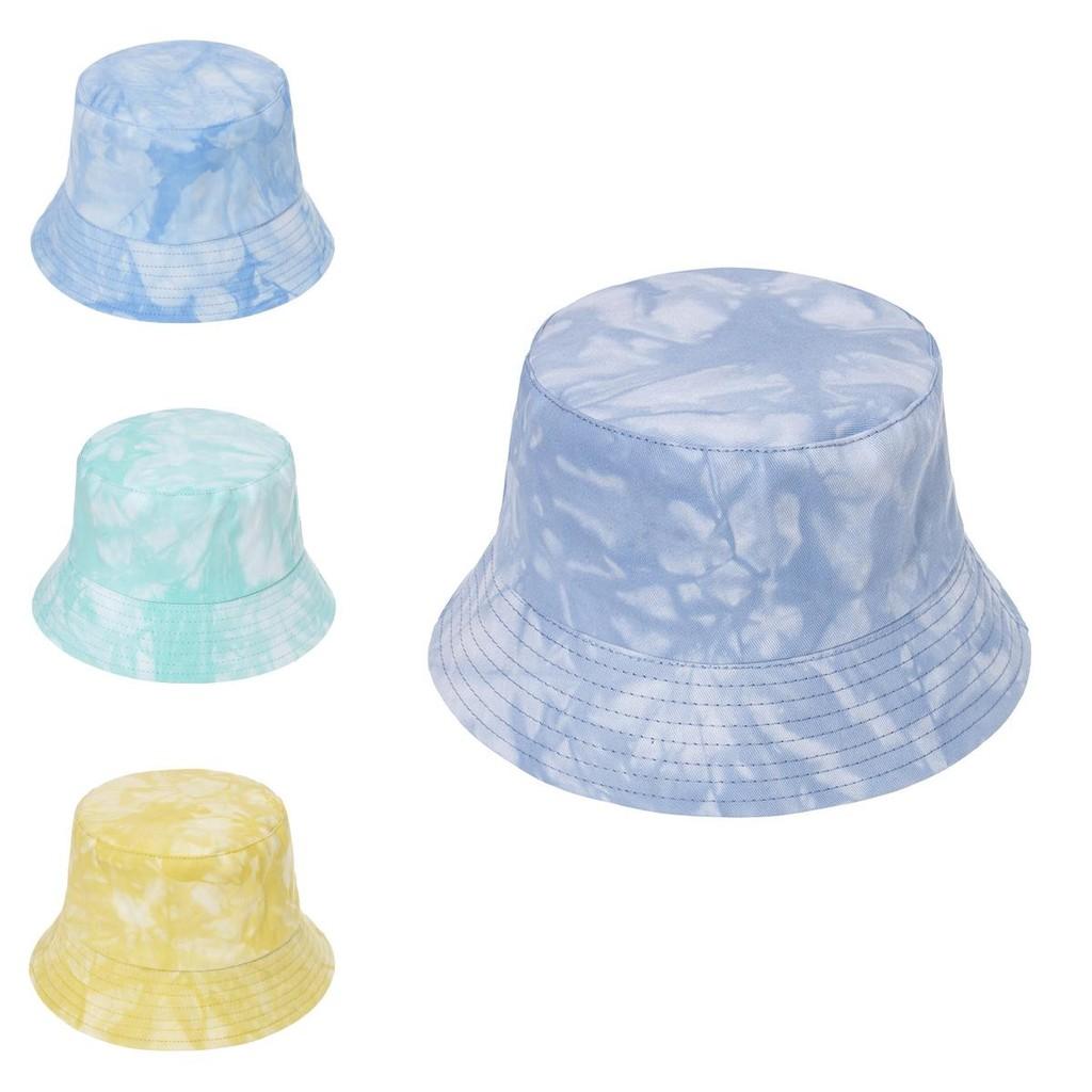 New Cross-border Tie-dye Reversible Fisherman Hat Unisex Street Fashion Bucket Hat Sun Hat