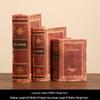 Scaffale per Libri in Legno Retrò Europeo: Ornamenti Vintage e Scatola Decorativa per Libreria