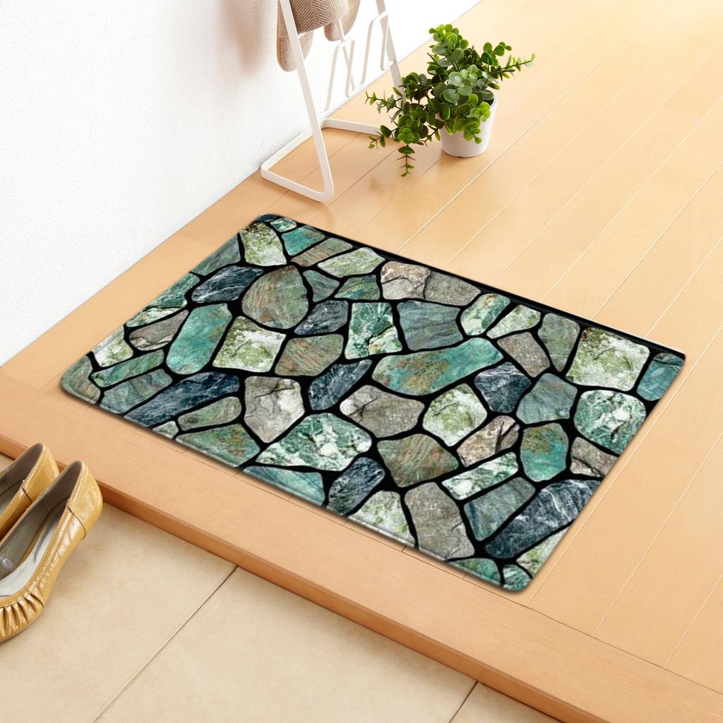 Creative Home Door Mat Water Absorbent Non-Slip Mat Living Room Kitchen Floor Mat Bedroom Carpet