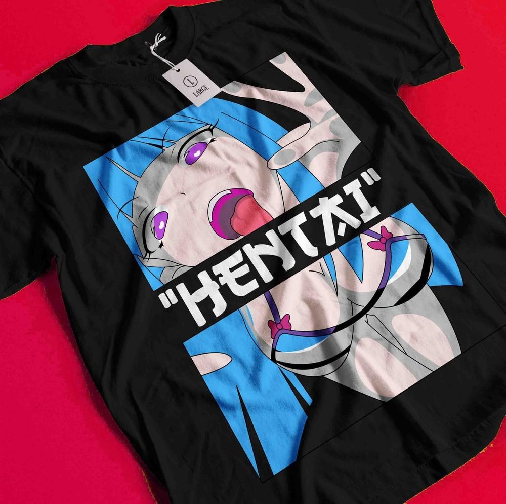 Ecchi Style Top Japanese Manga Graphic Tee Streetwear Unisex Anime Girl T-Shirt BB011