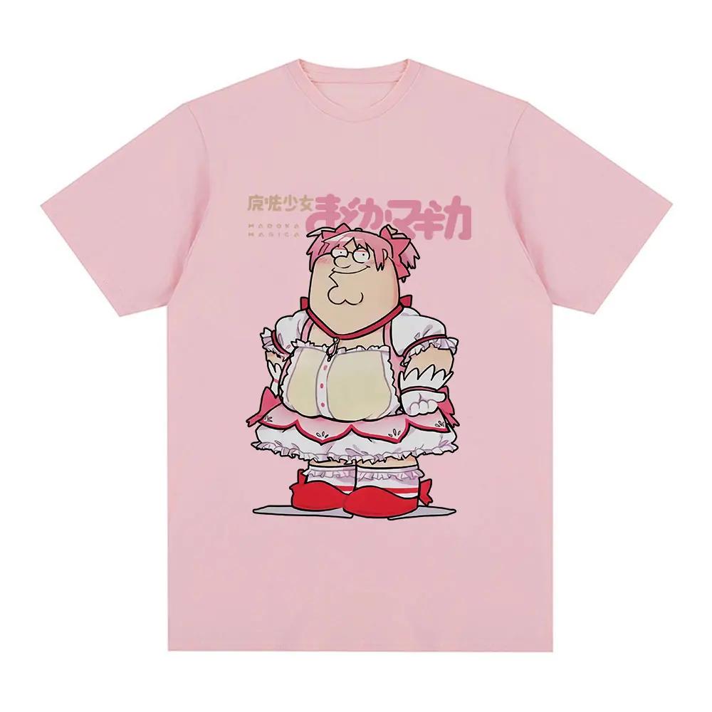 Grappig Magisch Meisje Klassiek T-shirt Puella Magi Madoka Magica Anime T-shirt Dames Humoristisch Los T-shirt