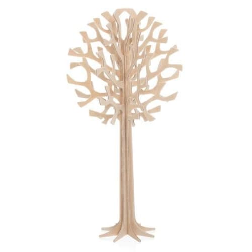 Lovi Ornament Card Tree, 16.5cm, NT, Natural Birch, Assembled, Made in Finland