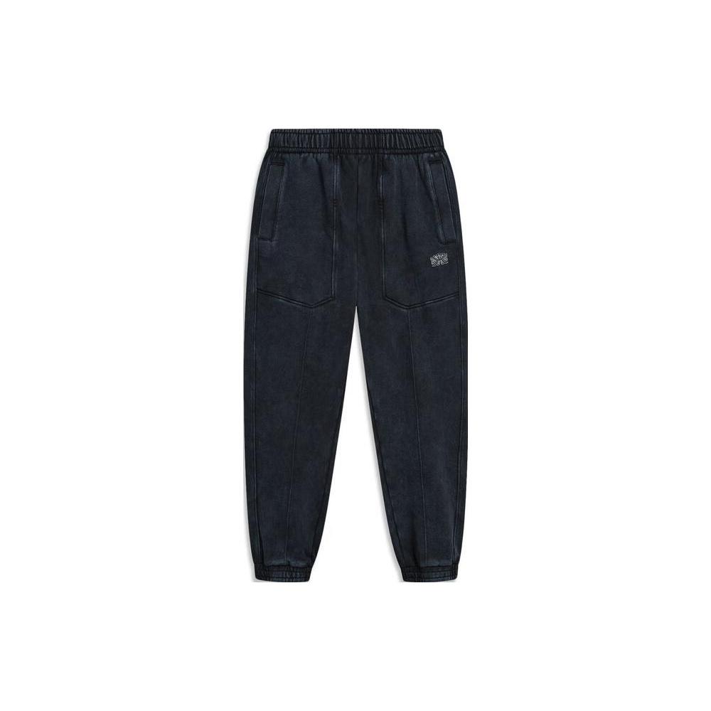 Li-Ning Chinese Culture Logo Knit Sweatpants  Washed Black  Men s AKLT905-1 XL