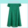 Elegante Abito in Pizzo Stile Europeo Abito Corto Svasato Vita Alta