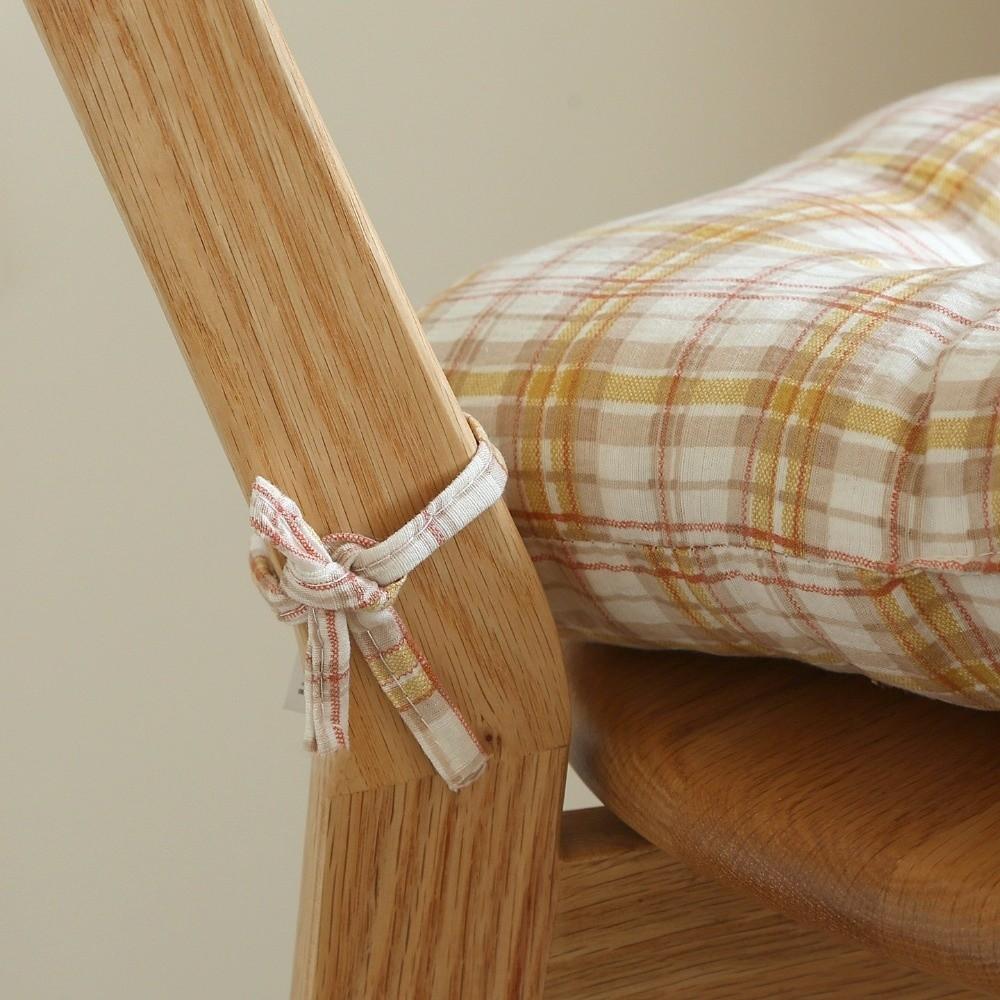 Grid Stripes Pattern Chair Cushion 40×40cm Dining Chair Cushion Sofa Cushion Home Office