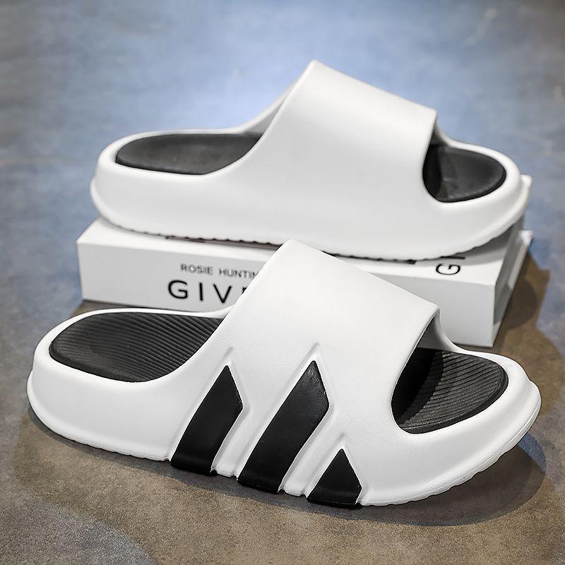 Eva Slippers for Men Summer Indoor Bathroom Slide Slippers Thick Sole Non-Slip Home Slippers Outdoor Couple