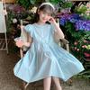 Stilvolles Sommerkleid mit Puffärmeln für Mädchen