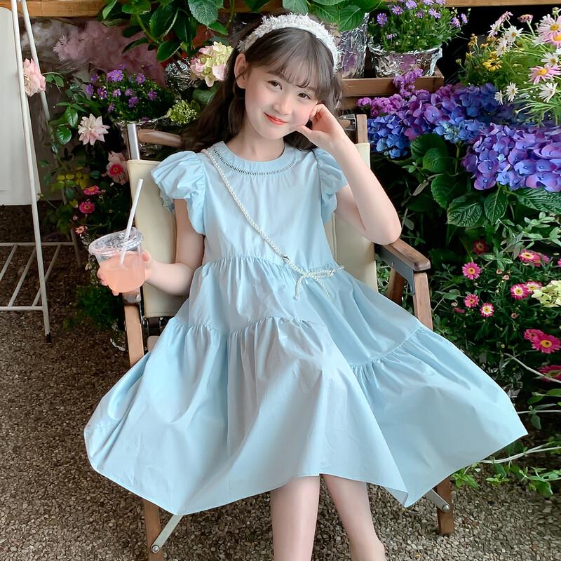 Stylish Girls  Puff Sleeve Summer Dress 130