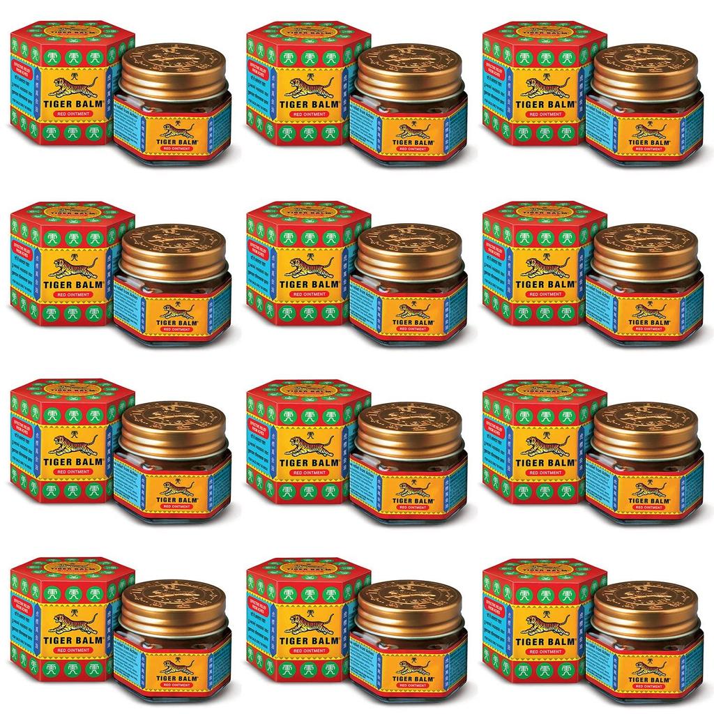 Tigerbalsam rød salve for effektiv lindring fra forstuinger, smerter, muskelsmerter - 21ml | Ayurvedisk balsam