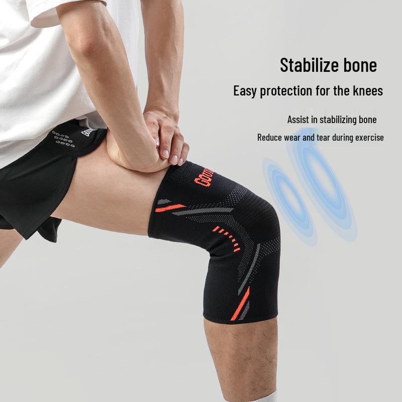 GOUNOD Non-Slip Silicone Knee Pads for Sports: Running, Skipping, Badminton, Basketball, Cycling
