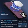LC.IMEEKE L6 For iPhone 15 Plus/14 Plus Case PU Leather Coated PC TPU Phone Cover Compatible with MagSafe