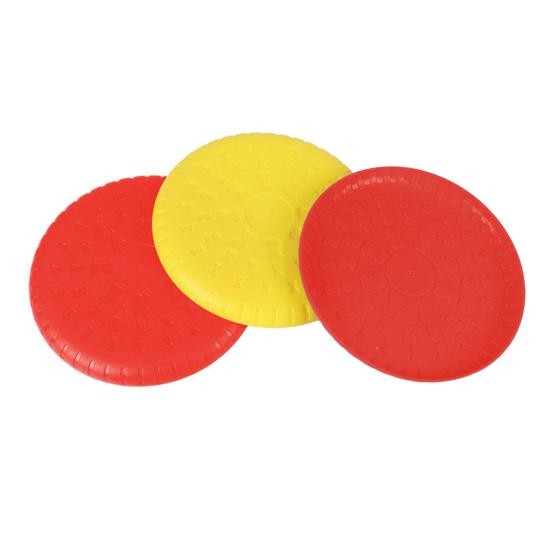 Flying Disc Toy for Dogs Easy To Hold And Throw Ergonomic Bite Resistant Soft TPR Flying Disc for Water And Land Use Colorful Outdoor Dog Training Toy