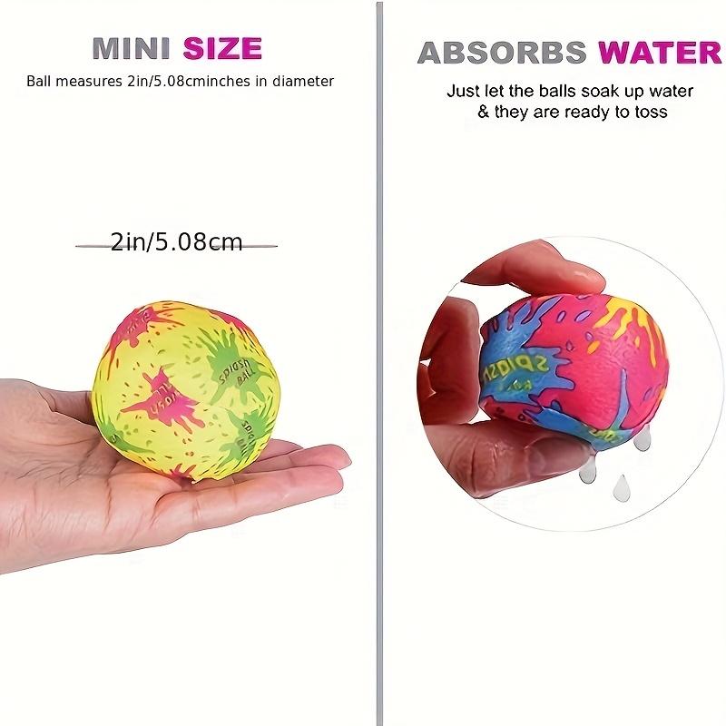 Reusable Fabric Water Balls, 5cm Cloth Water Balloons for Kids, Soft Splash Toys for Outdoor Summer Games, Pool, and Beach
