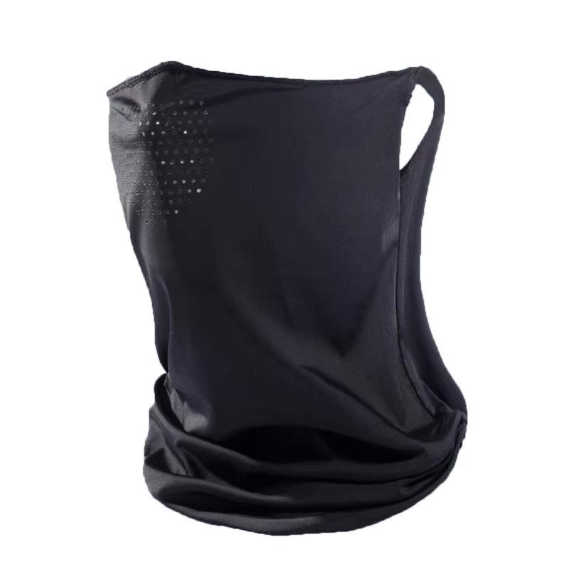 Summer Sunscreen Ice Silk Mask Neck UV Protection Face Cover Sunscreen Face with Brim Outdoor Cycling Sun Protection Hats Caps