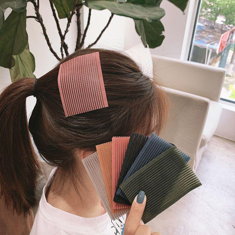 10Pcs Solid Color Bangs Magic Paste Posts Hair Sticker Clip Women Wash Face Makeup Patch Hair Accessories Styling Tools
