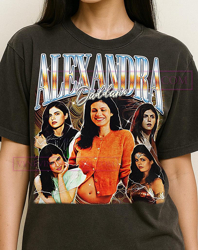 Alexandra Daddario Bootleg Shirt, Vintage Actress Star Celebrity Performer Tee, 90s Retro Throwback T-shirt, Alexandra Daddario Sweater