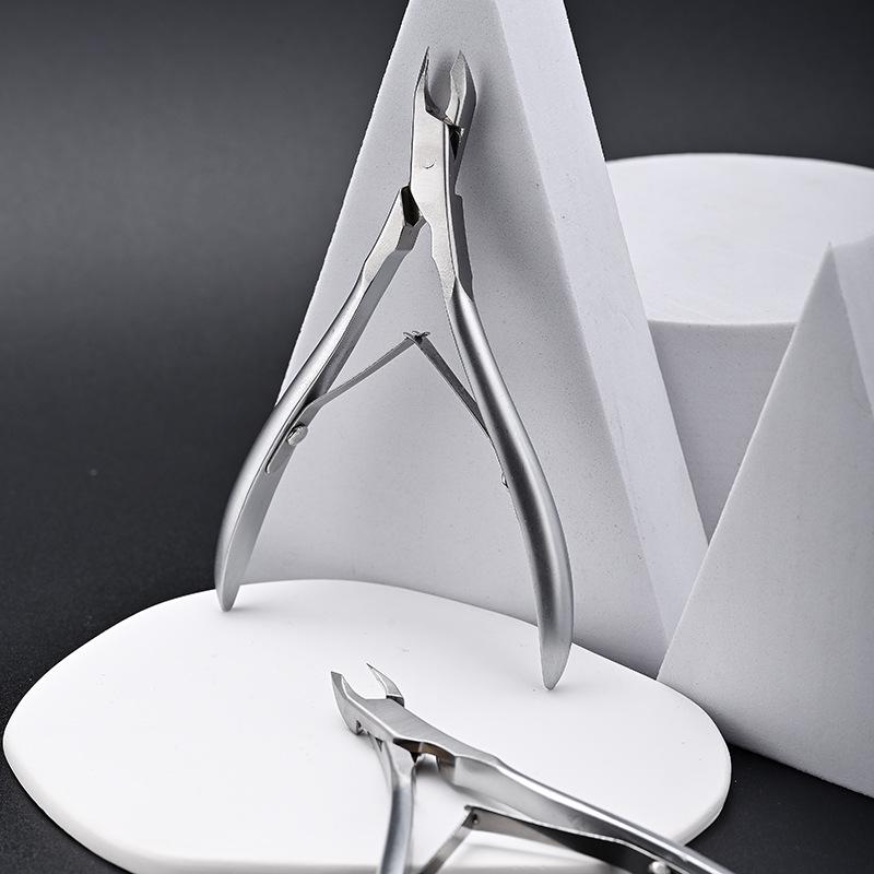 Swan Stainless Steel Russian-Style Cuticle Nippers with Small Blade - Professional Manicurist Tool & Nail Clippers