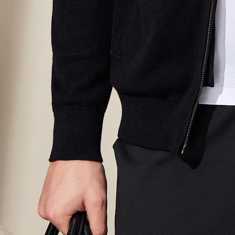 Antaonio Herren Kapuzen-Reißverschluss Strickjacke