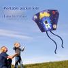 Easy Fly Rainbow Parafoil Kite Polyester Ripstop Long Tail Pocket Kite Good Flying With Kite Line Flying Kite Outdoor Toys