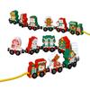 12PCS/Sets Magnetic Digital Train Colorful Cognition Wooden Toy Learning Car Montessori Children's Assembly Educational Toys