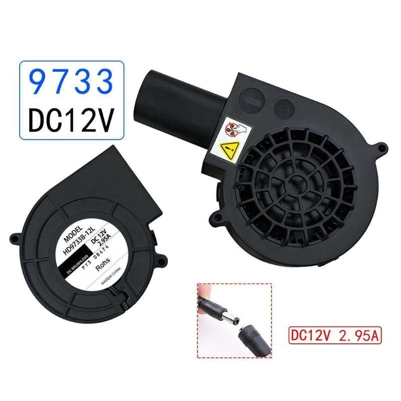 BBQ Air Blower Fan with Variable Speed Controlling Centrifugal Fan for Camping Outdoor Quick Charcoal Starter Cooking