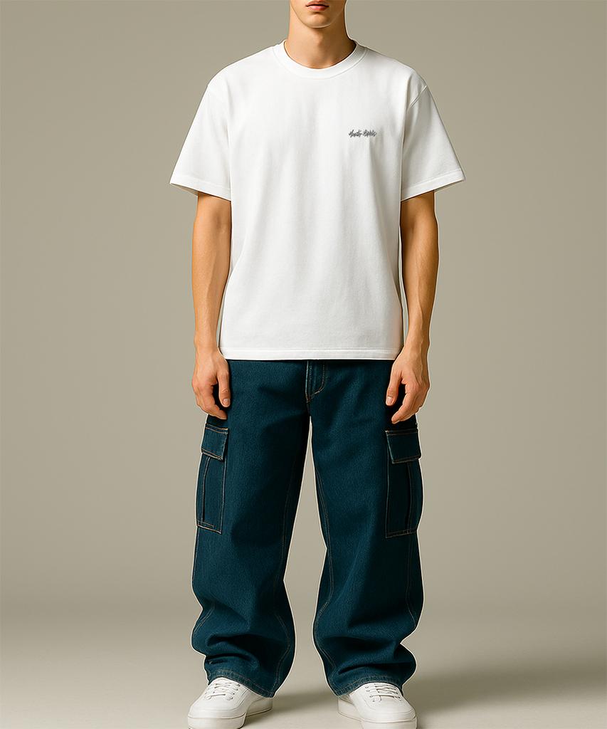 MONSTER REPUBLIC Authentic Logo Light Grey T-Shirt White_8124