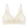 Wireless Push Up Bra Sexy Back Support Lace Trim Breathable Comfort Underwear