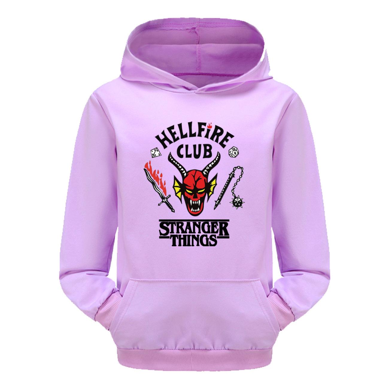 

Stranger Things, Bag Hoodies, Kids Hooded Sweater Casual Set 130