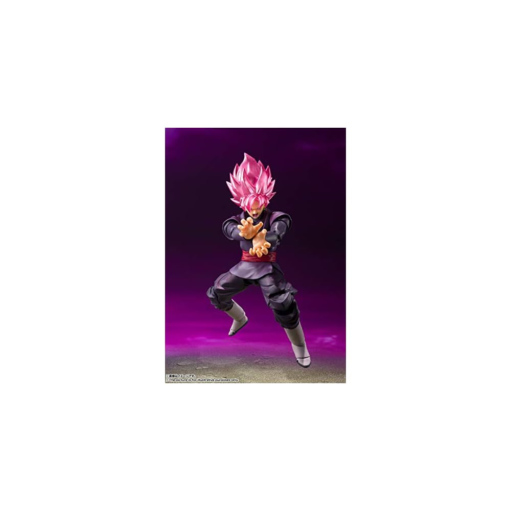 S.H. Figuarts Dragon Ball Series Goku Black Super Saiyan Rose 140mm PVC ABS Painted Action Figure