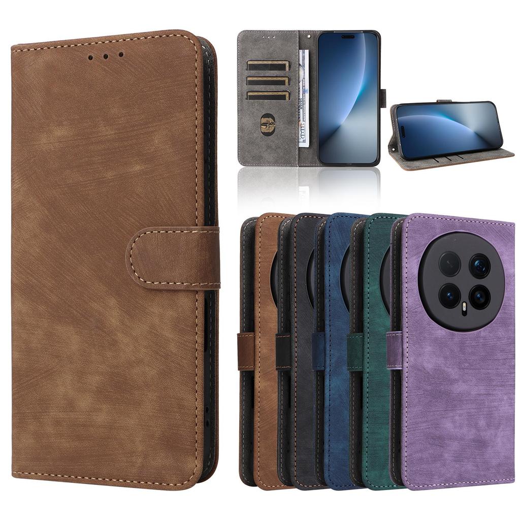 Flip Cover für Honor Magic8 Pro PU Leder Handyhülle Ganzkörperschutz [RFID-Blockierung] Brieftaschenhülle