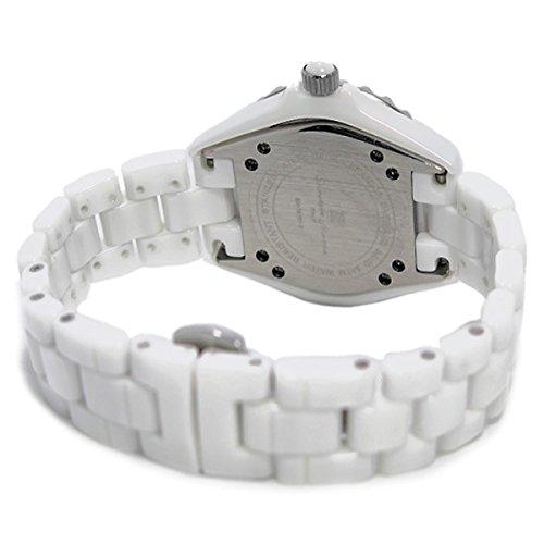 Salvatore Marra Herren-Quarz-Analoguhr mit Datumsanzeige, Keramik-Einwegdrehlünette und inklusivem Uhrentuch (WHA) [Parallelimport]