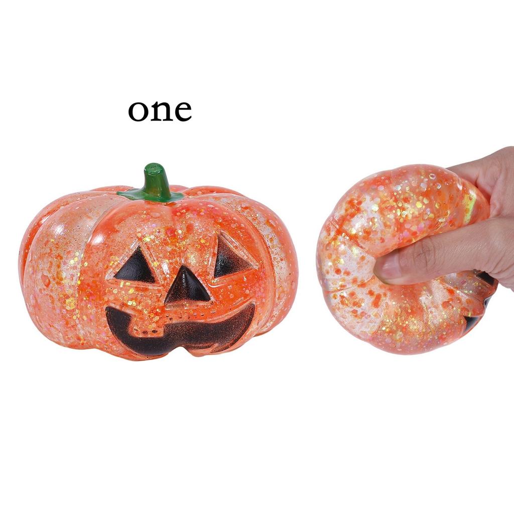 Halloween Pumpkin Maltose Stress Ball Squishy Toy Soft Stress Ball Slow Rebound Fidget Toy Stress Relief Funny Gift For Adults