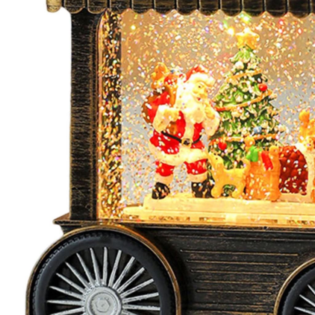 Christmas Snow Globe Decorative with 8 Songs Decoration for Party Table Centerpiece