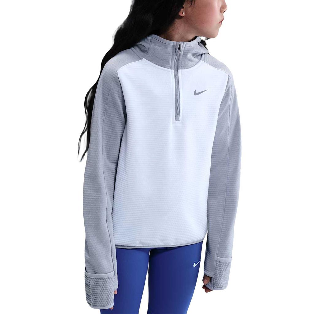 Nike Therma-Fit Casual Fashion Simple Versatile Youth Hoodie Kids Hoodie HV0197-100