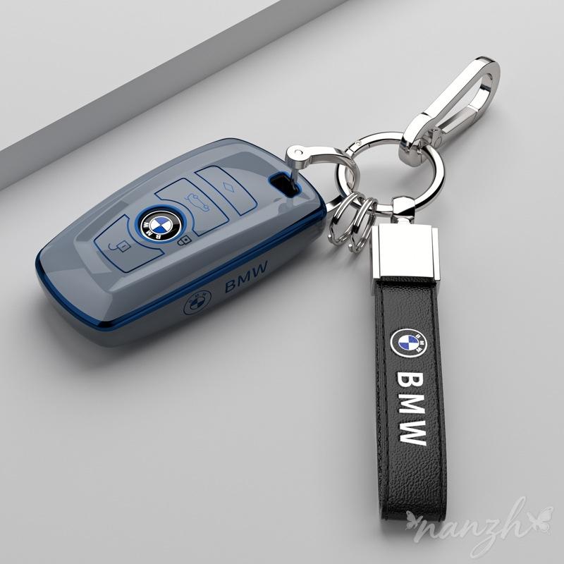 Keychain For BMW 530i 550i 320i 1 2 3 4 5 Series 118i 225i M240i F20 F21 F30 F31 F25 F01 TPU Car Remote Key Case Cover Shell Fob blcp03