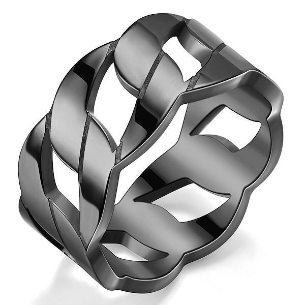 

Креативные кольца для мужчин, кольцо из нержавеющей стали, кубинская цепочка, дизайнерские украшения для папы, мамы, парня, девушки, 1 шт. #10