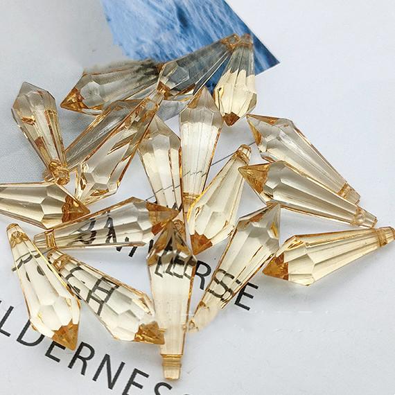 Fashion DIY Colorful Stone 11*33mm 16*50mmJewelry Drop Tip Ice Beads Hanging Beads Acrylic Stone Pendant for Prom Dress
