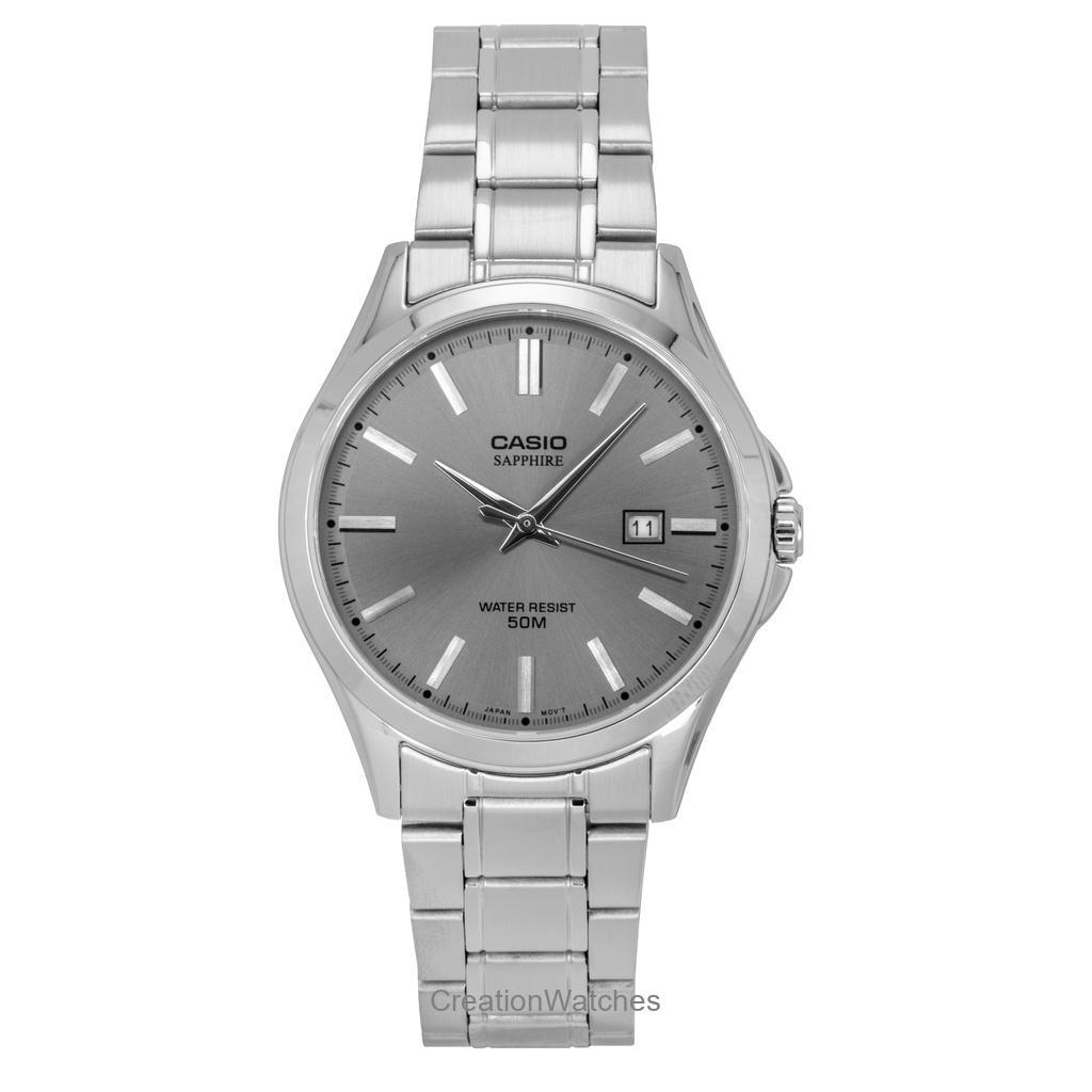 

Мужские часы Casio Standard Analog из нержавеющей стали с серым циферблатом, кварцевые, MTS-115D-8AV серый