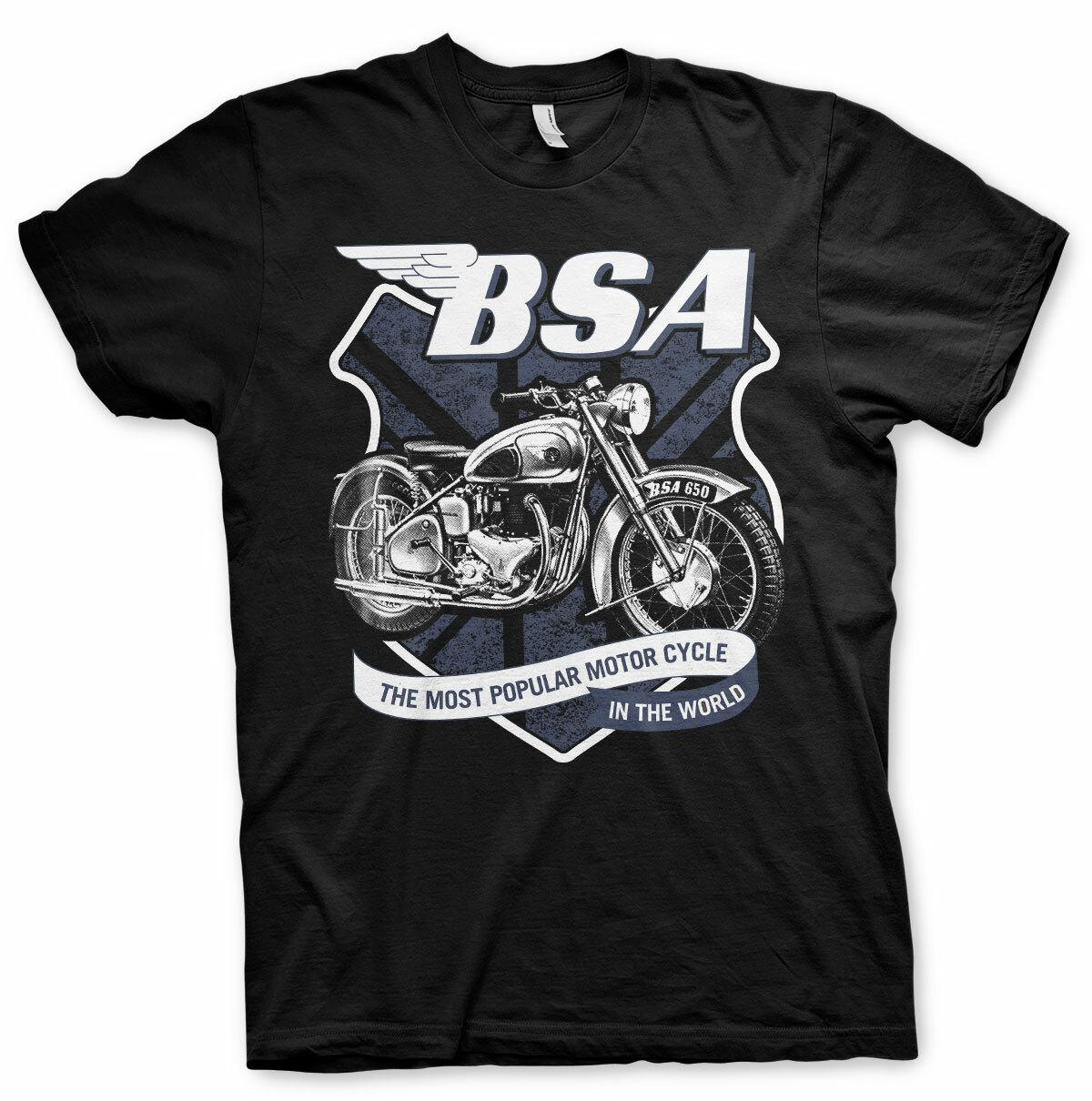 Officially Licensed B.S.A. Motorcycles 650 Shield Men s T-Shirt S-XXL Sizes XXL