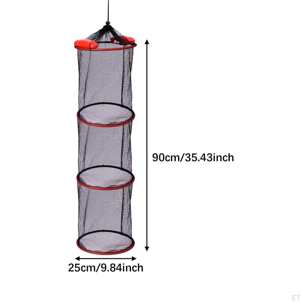 Fishing Basket for Live Catch Storage with Nylon Netting Crayfish And Lobsters
