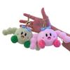 Adorable Kirby Plush Pendant Charm - Small Stuffed Cartoon Figurine