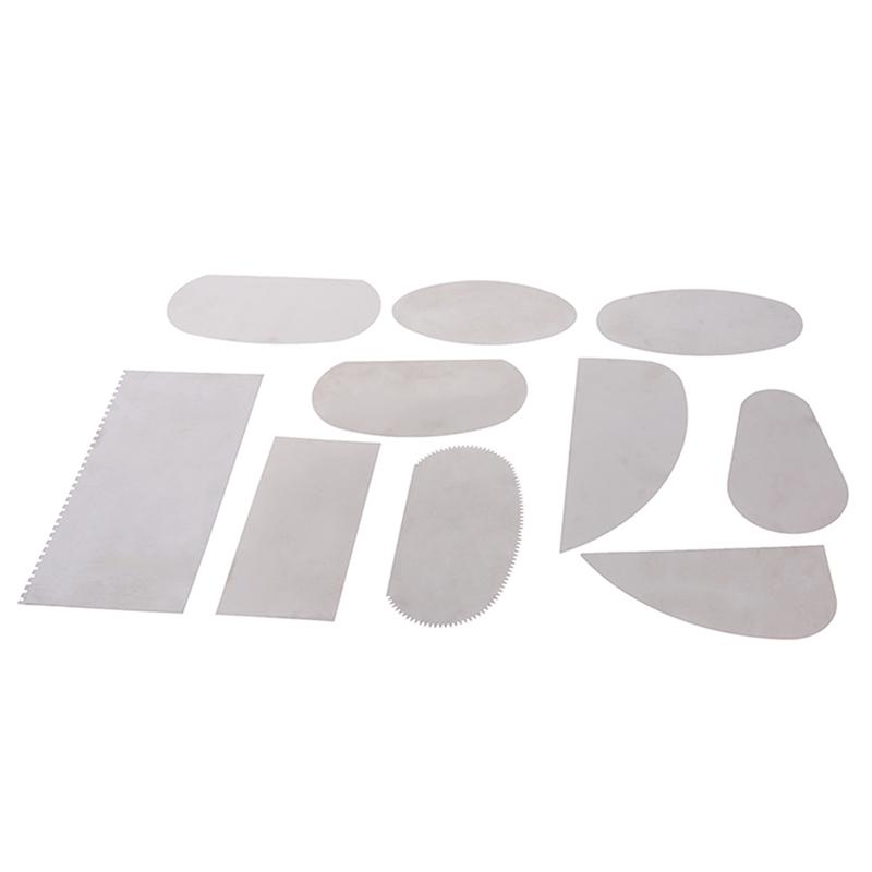 10Pcs Pottery Clay Steel Scraper For Polymer Steel Cutter Ceramic Serrated Tools