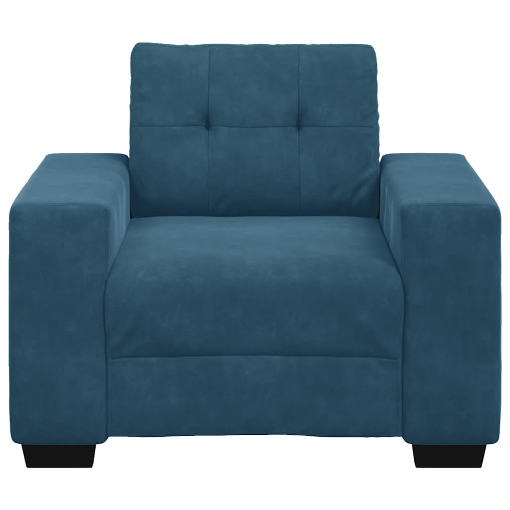 Armchair Blue 100x78x80 cm Velvet