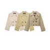 Kaslead New Arrival Women's Clothing Fashion Style Fashion Casual Easiest for Match Short Trench Coat 3046048